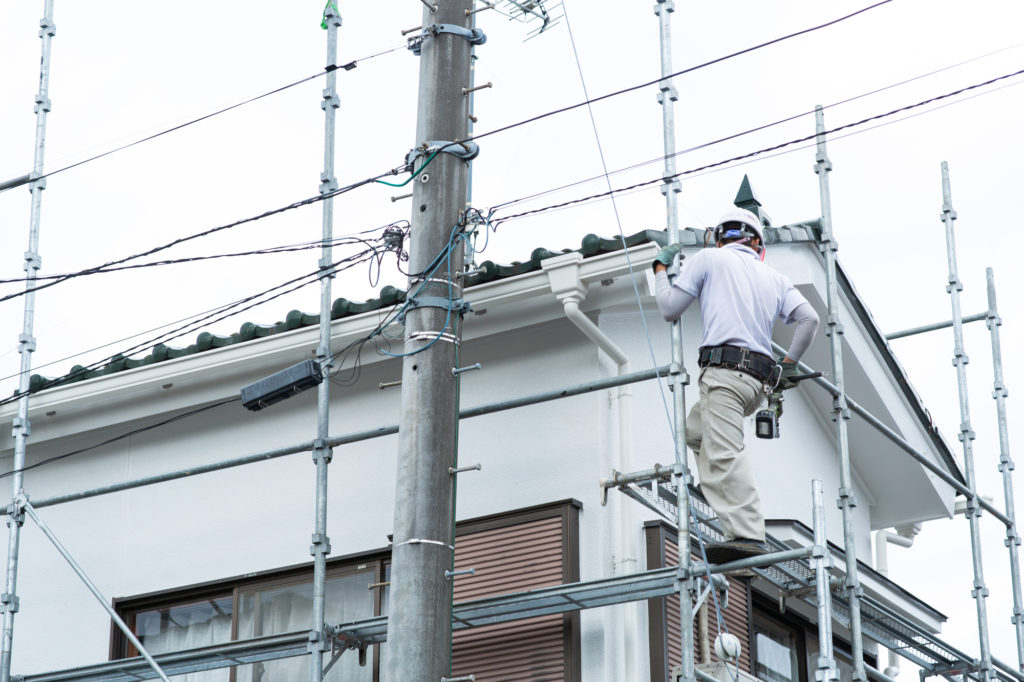 あなたのdiyをサポートします 足場工事のみお任せください 一般の方向け 京都市西京区で足場工事のご依頼は いくと建設 へご相談ください